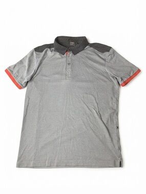 PING SensorCool Men's Grey Golf Polo Shirt with Orange Trim Size L
